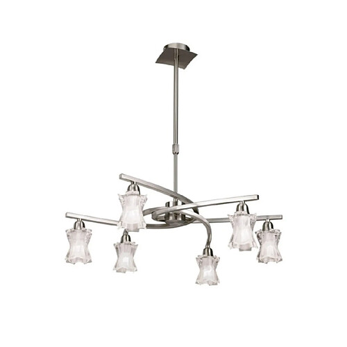 Luminaire Center Suspension Alaska Nickel satiné