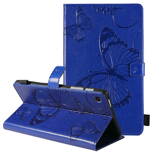 Etui en PU motif papillon avec support bleu pour votre Samsung Galaxy Tab A7 Lite 8.7 pouces/T225/T220