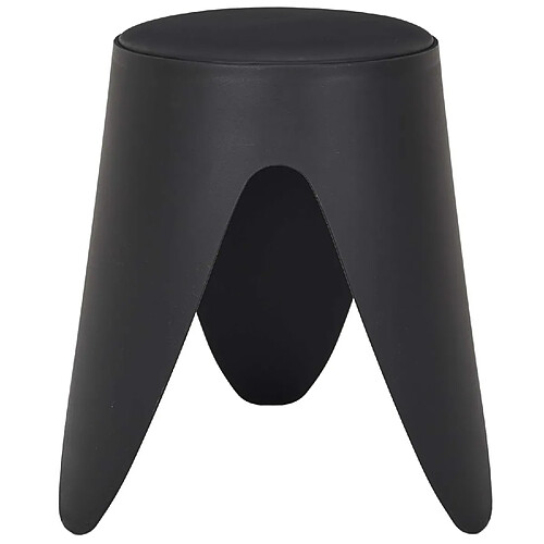 The Home Deco Factory Tabouret d'appoint empilable Emma - Noir