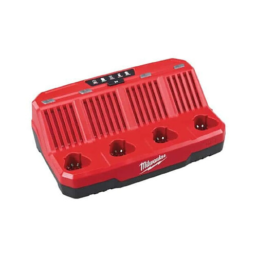 Chargeur Multibays séquentiel 4 batteries 12V Milwaukee M12 C4 4932430554