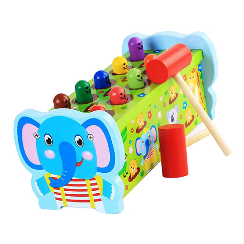 Knocking Bench Mole Jouets En Bois pour Tout-petits - Martelage Robuste pour Enfants