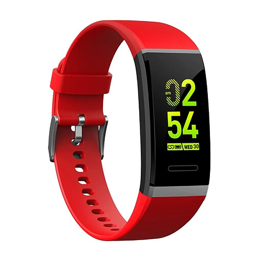 Wewoo Bracelet connecté Smartwatch Fitness Tracker Smartband écran OLED 0.96 pouce, IP67 étanche, mode Sports de soutien / pression artérielle / moniteur de sommeil / de fréquence cardiaque / prise de vue à distance rouge