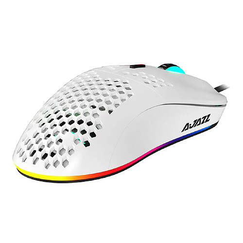 Universal Nouvelle souris câblée légère, vide, gaming mouse 6 ppp réglable 7 fois, avec 16 000 ppp d'évidence (blanc)