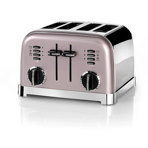 Grille-pain 4 fentes 1800w rose vintage - cpt180pie - CUISINART