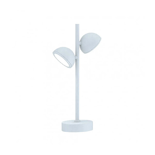 Luminaire Center Borne de jardin Everest blanc 2 ampoules 45cm