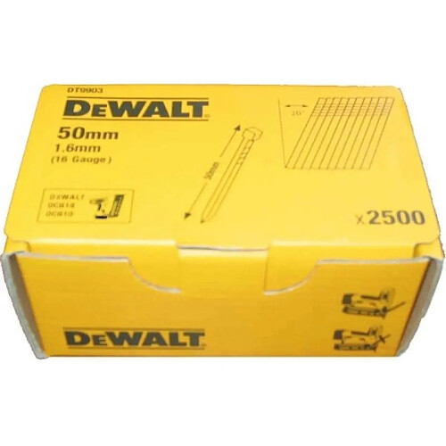 DeWalt Pack Pointse lisses acier 16x44 boite de 2500