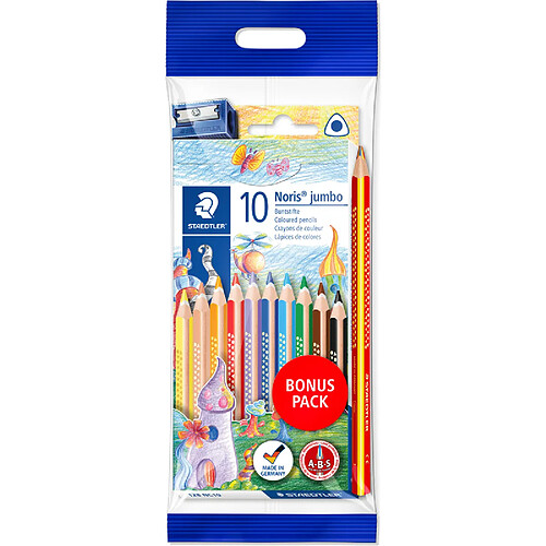 STAEDTLER Crayon couleur Noris jumbo Bonuspack ()