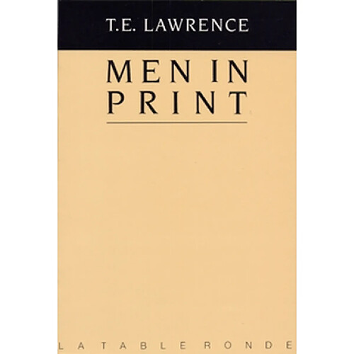 Men in print : essais littéraires. Dans l'amitié de Lawrence · Occasion