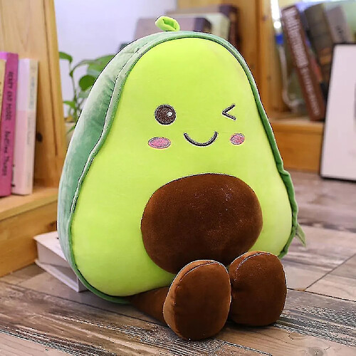 Universal Adorable peluche farcie à l'avocat, poupon farci tapis de fruits oreiller 30 cm