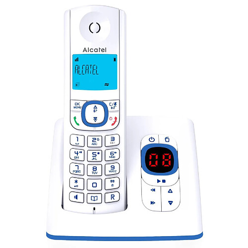 Téléphone fixe ALCATEL F 530 VOICE BLEU