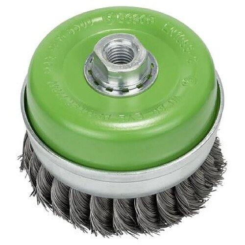 Bosch Brosse boisseau, inoxydable 100 mm, 0,35 mm, M14