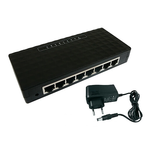 Kalea-Informatique Switch GIGABIT ETHERNET 10/100/1000 Mbps - 8 Ports RJ45 - Avec Alimentation externe