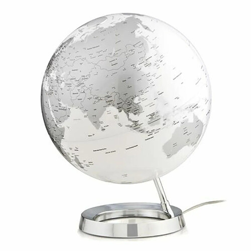 Atmosphere Globe terrestre lumineux Light & Colour Ø 30 cm - Metal Chrome