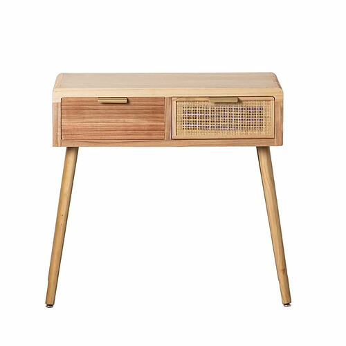 BigBuy Home Console HONEY Naturel Bois de paulownia Bois MDF 80 x 40 x 78 cm