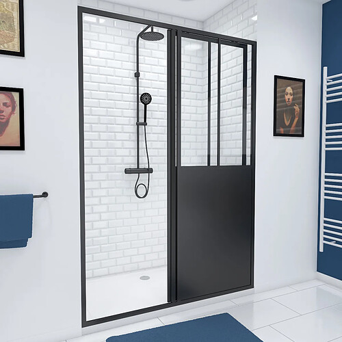 Aurlane Porte de douche coulissante 120 cm