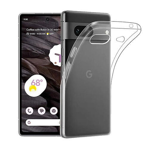 Visiodirect Coque de protection souple silicone transparente pour Google Pixel 7A 5G 6.1"