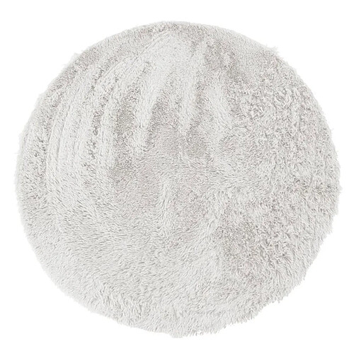 Thedecofactory NEO YOGA - Tapis lavable à base fine et souple extra doux blanc diam.160