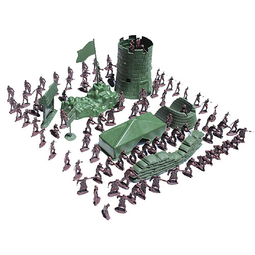 100pcs Combat De L'armée Jeu Soldat Mis Jouet Militaire Enfant Ami Cadeau