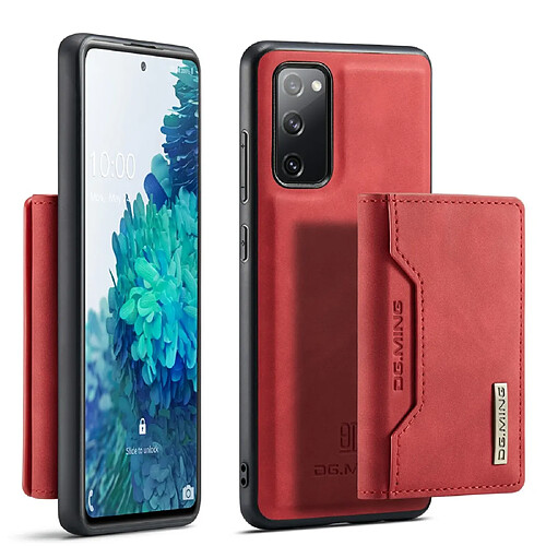 Dg.Ming Coque en TPU magnétique avec béquille à trois volets rouge pour votre Samsung Galaxy S20 FE/S20 Fan Edition/S20 FE 5G/S20 Fan Edition 5G