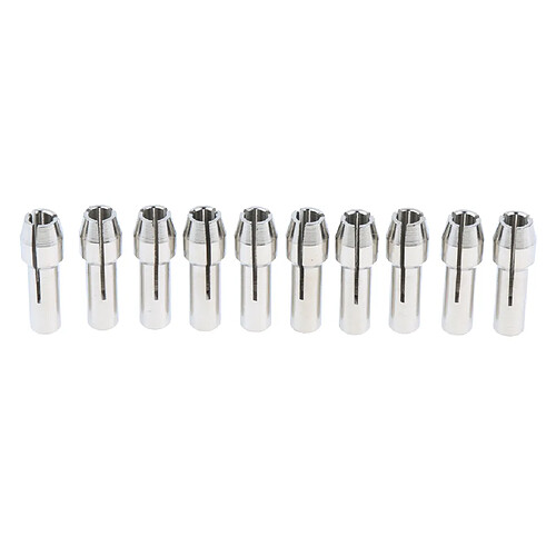 10 pièces en acier inoxydable mandrin de serrage outil rotatif 3.0mm