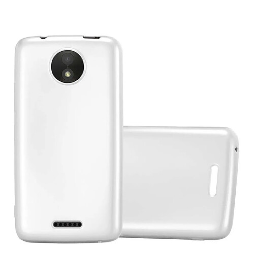 Cadorabo Coque Motorola MOTO C Etui en Argent