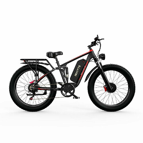 Vélo Électrique Duotts S26 - Moteur 750W*2 Batterie 960WH 60KM d'Autonomie - Noir