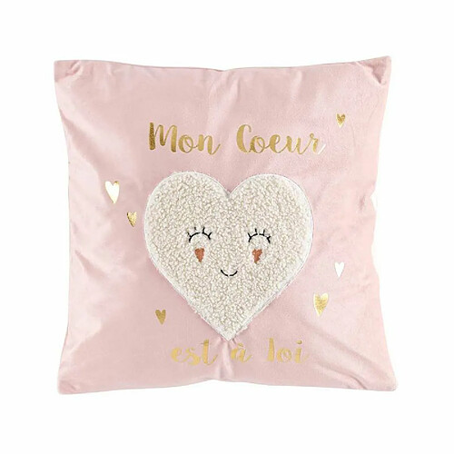 Paris Prix Coussin Déco Enfant Lilylove 40x40cm Rose