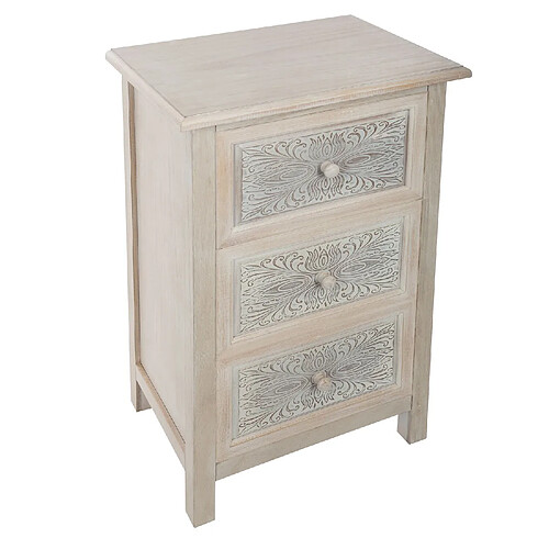 Atmosphera, Createur D'Interieur Commode ethnique Hina - L. 48 x H. 80 cm - Gris