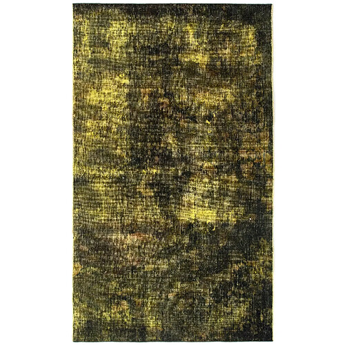 Vidal Tapis de laine 191x112 jaune Vintage Royal