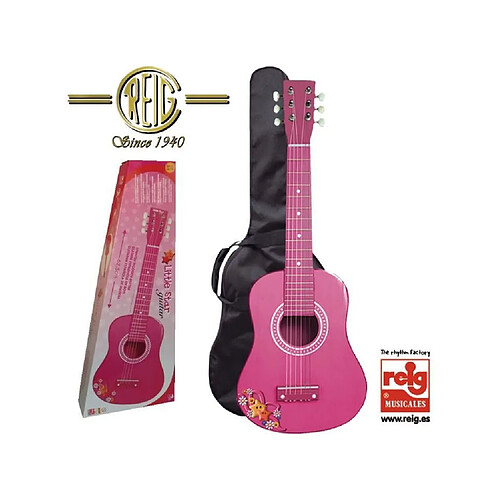 REIG Guitare espagnole - Boîte 65 cm - Rose