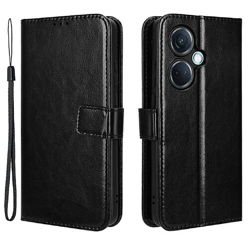 Htdmobiles Housse pour OnePlus Nord CE 3 / CE 3 Lite 5G - etui coque pochette portefeuille + film ecran - NOIR