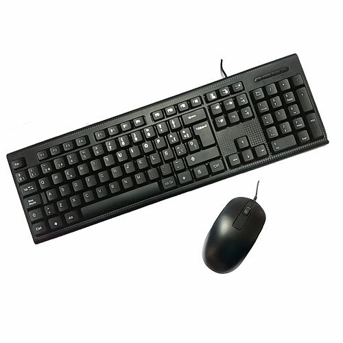 clavier et souris CoolBox PCC-KTR-001 Espagnol Qwerty