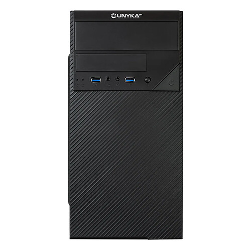 UNYKAch Caja AERO C20, Micro-tour, PC, SPCC, Micro-ATX, Noir, 0,5 mm