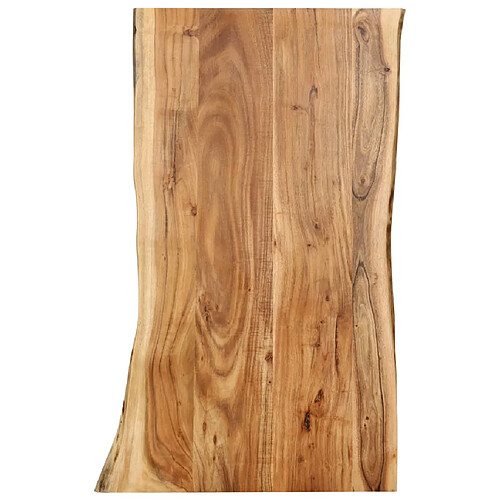 vidaXL Dessus de table Bois d'acacia massif 100x(50-60)x2,5 cm