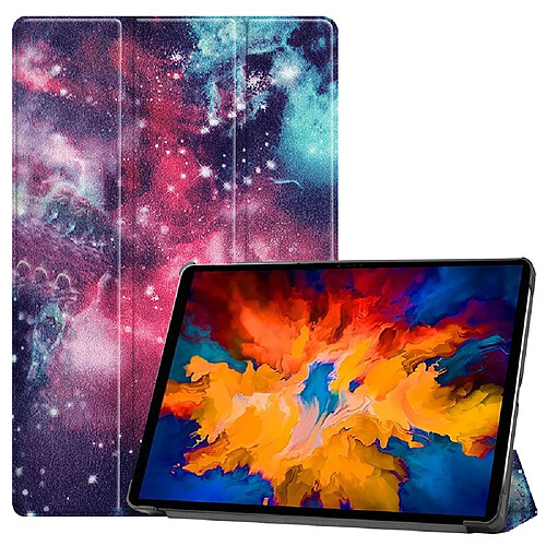 Etui en PU impression de motifs avec support tri-pliure Visage énervé pour votre Lenovo Tab P11 Pro TB-J706F