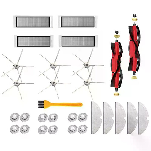 Pièces pour aspirateur Xiaomi Roborock S5 Max S50 S6, 30 pièces, accessoires, filtre HEPA lavable, brosse principale, brosse latérale