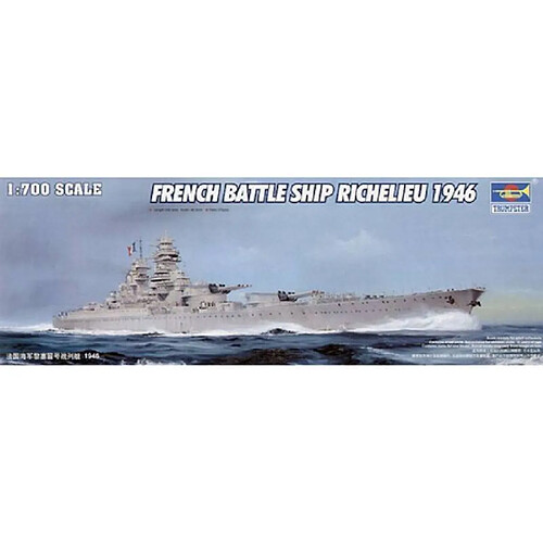 Trumpeter Maquette Bateau French Battleship Richelieu 1946