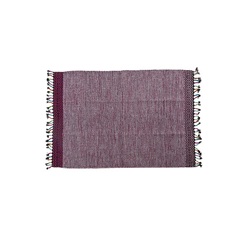 Alter Tapis moderne Dallas, style kilim, 100% coton, rose, 170x110cm