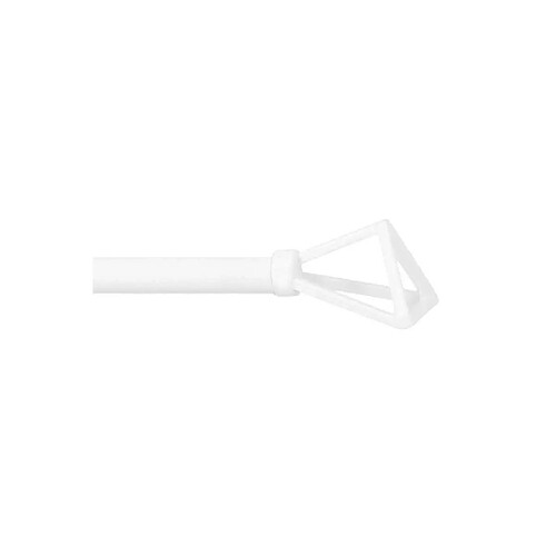 Tringle Metal extensible Mobois Embout filaire blanc - 60 à 100 cm - 466003345