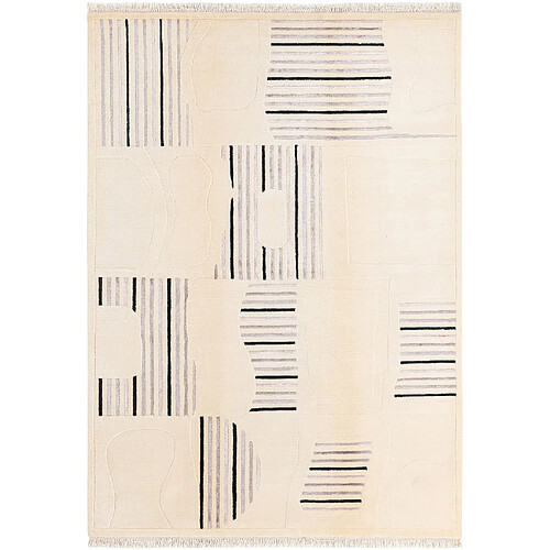 Vidal Tapis de laine 244x173 beige Darya