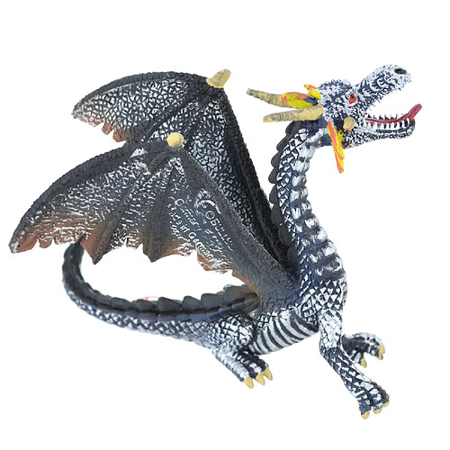 Bullyland Figurine Dragon : Noir et argent