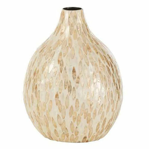 Paris Prix Vase Design en Bambou Mosaïque 34cm Beige