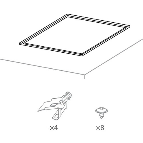 Inspired Kit d'accessoires LED 1 Type de ressort: Springx4Pcs, M3X7 Screwx8Pcs