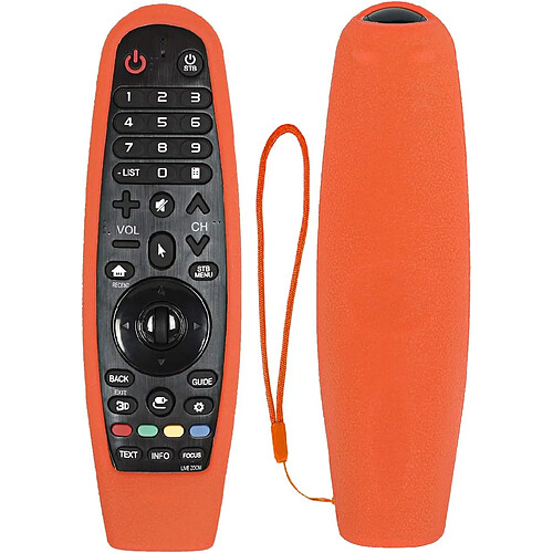 SANAG Housse Coque En Silicone Pour Lg Magic Tv Telecommande, An-Mr19Ba An-Mr18Ba An-Mr600 Mr650 An-Mr20Ga Akb75855501, Etui De Protection Pour Lg Telecommande, Antiderapage,Antisismique,Lavable(Orange)