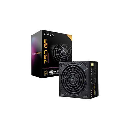 EVGA SuperNOVA 750 GA • Alimentation PC 80 Plus Gold • Entièrement Modulaire • Eco Mode • 10 Ans de Garantie