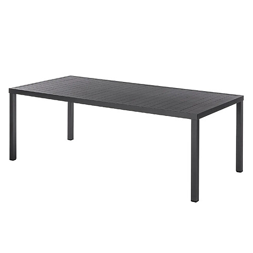 Hesperide Table fixe rectangulaire Piazza - 8 Places - Graphite