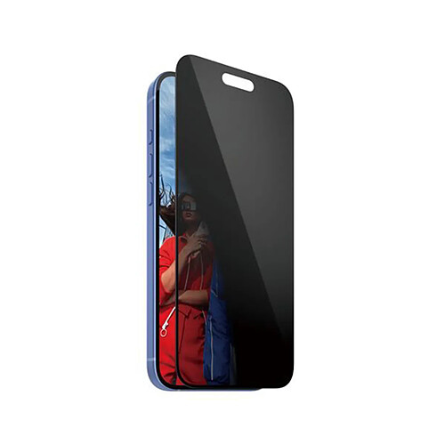 PanzerGlass Panzer Glass Protection d'Écran pour iPhone 16 Plus UWF avec Filtre de Confidentialité Noir transparent