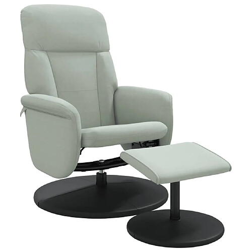 Maison Chic Fauteuil Relax pour salon, Fauteuil inclinable avec repose-pied gris clair velours -GKD35539