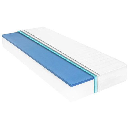 vidaXL Matelas 100x200 cm Mousse à mémoire de forme Visco 18 cm