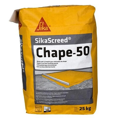 Mortier pour réalisation de chapes - SIKA SikaScreed Chape 50 - Gris - 25kg